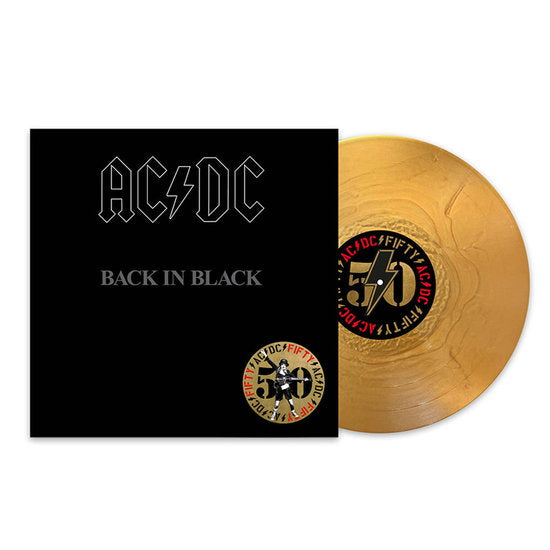AC/DC – Back In Black - 50th Anniversary Gold Vinyl – vinyl