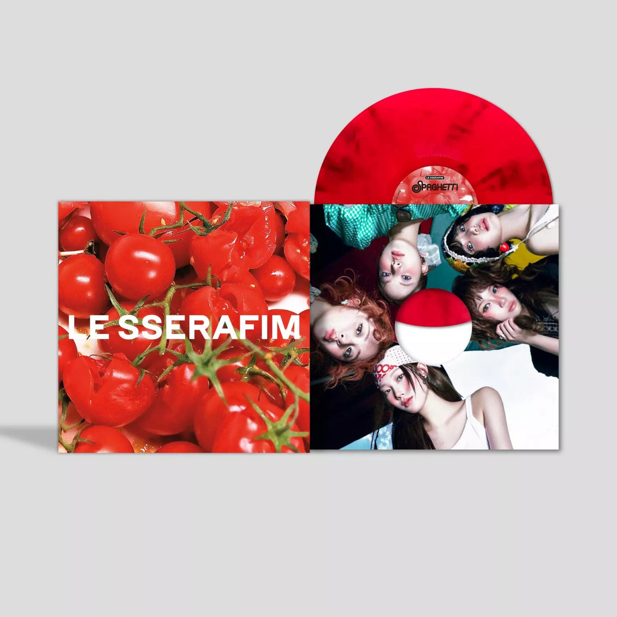 LE SSERAFIM SPAGHETTI Tomato Red albumhoes
