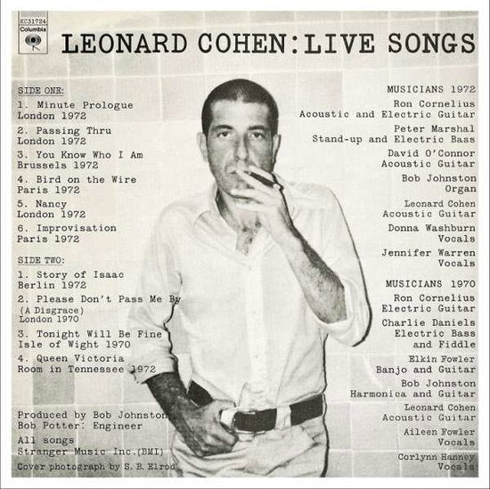 Leonard Cohen – Leonard Cohen: Live Songs – vinyl