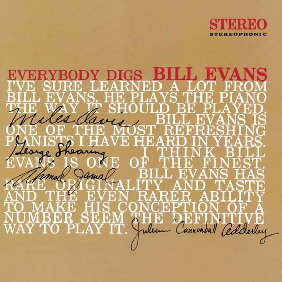 Bill Evans – EVERYBODY DIGS BILL EVANS – vinyl