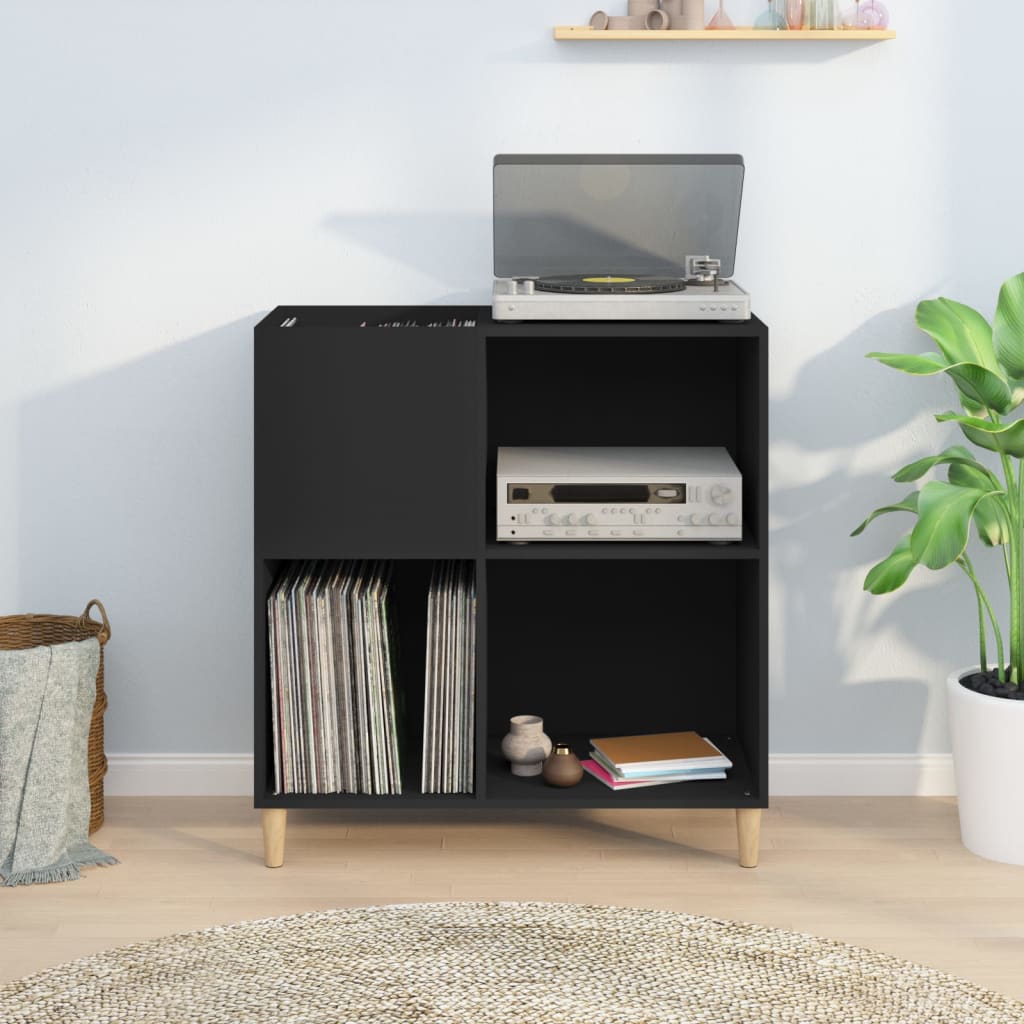 Platenkast 84,5X38X89 Cm Bewerkt Hout