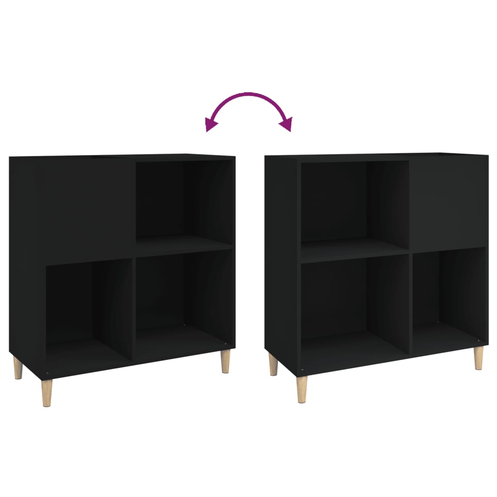 Platenkast 84,5X38X89 Cm Bewerkt Hout