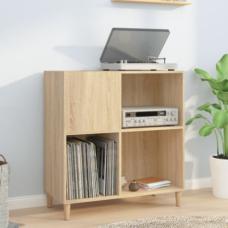 Platenkast 84,5X38X89 Cm Bewerkt Hout