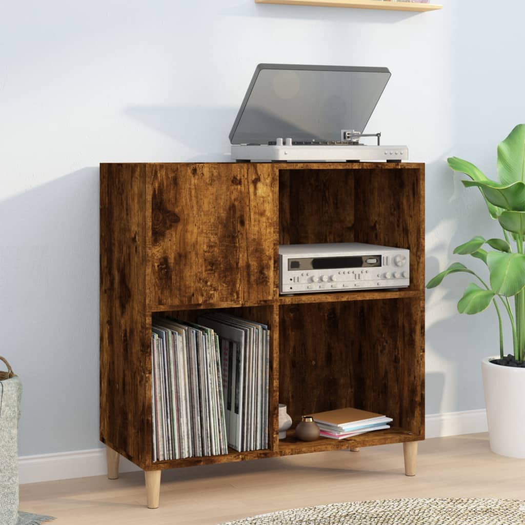 Platenkast 84,5X38X89 Cm Bewerkt Hout