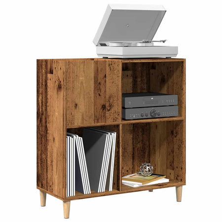 Platenkast 84,5X38X89 Cm Bewerkt Hout