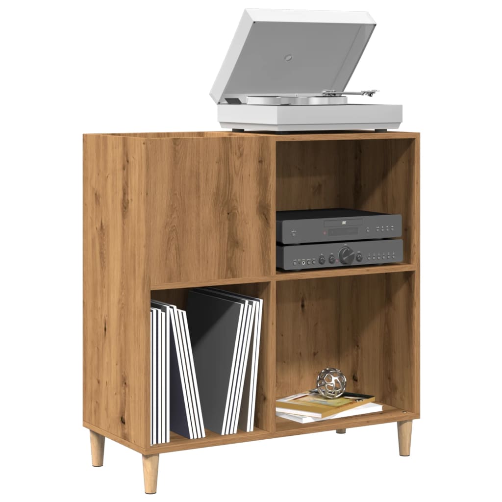 Platenkast 84,5X38X89 Cm Bewerkt Hout