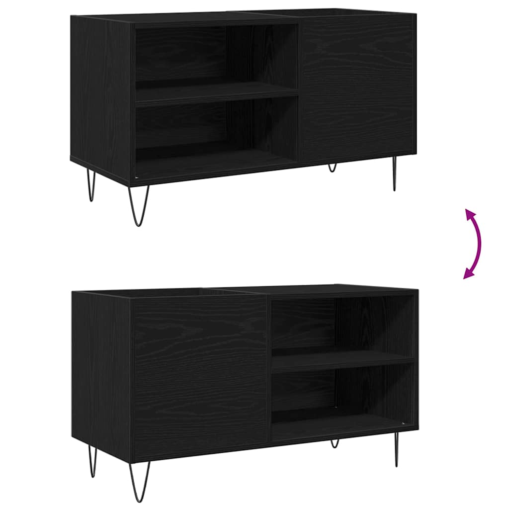 Platenkast 85 X 38 X 48 Cm Bewerkt Hout