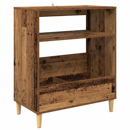 Platen Speler Standaard 71 X 39,5 X 83 Cm Bewerkt Hout