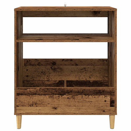 Platen Speler Standaard 71 X 39,5 X 83 Cm Bewerkt Hout