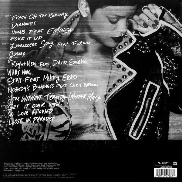 Rihanna – Unapologetic – achterkant hoes