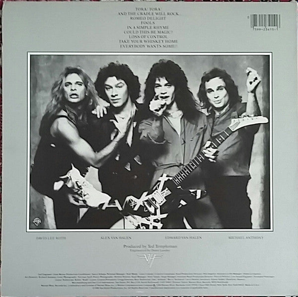 Van Halen – Women and Children First – achterkant hoes