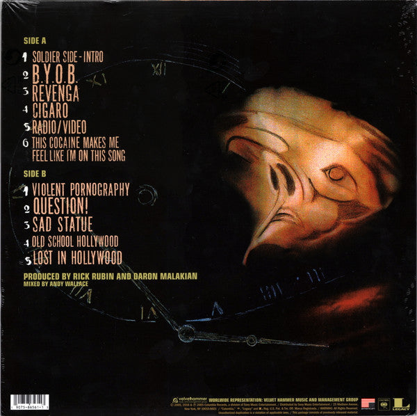 System Of A Down – Mezmerize – achterkant hoes