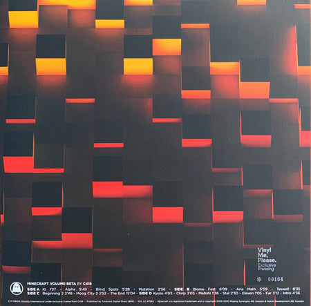 C418 – MINECRAFT VOLUME BETA – achterkant hoes