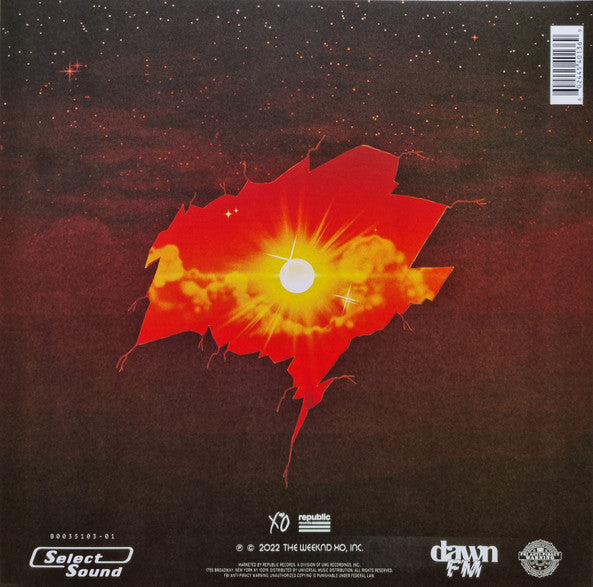The Weeknd – Dawn FM – achterkant hoes