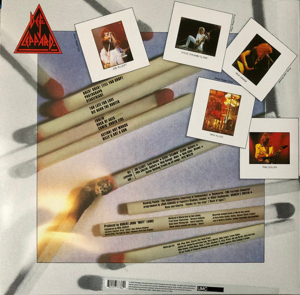 Def Leppard – Pyromania – achterkant hoes