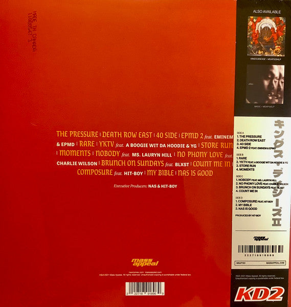 Nas – King's Disease II – achterkant hoes