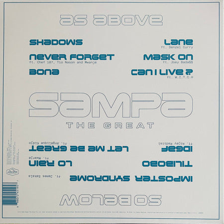 Sampa The Great – AS ABOVE, SO BELOW – achterkant hoes