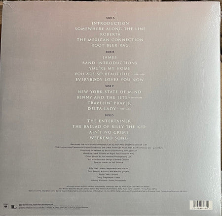 Billy Joel – Live at the Great American Music Hall - 1975 – achterkant hoes