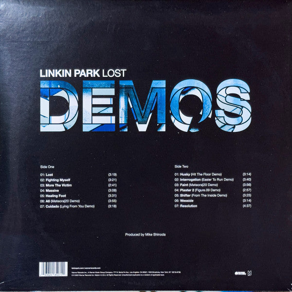 Linkin Park – LOST DEMOS – achterkant hoes