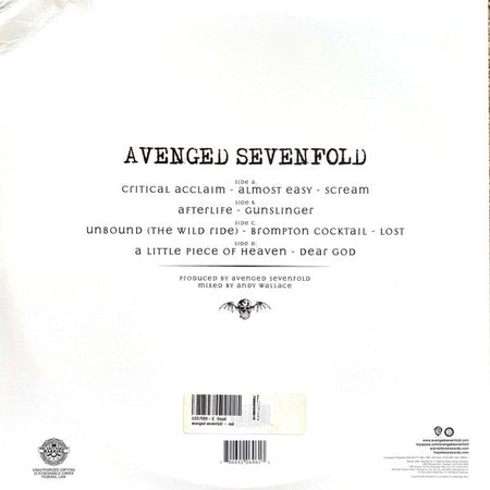 Avenged Sevenfold – AVENGED SEVENFOLD – achterkant hoes
