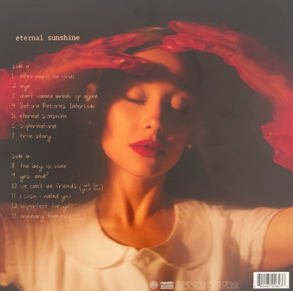 Ariana Grande – Eternal Sunshine – achterkant hoes