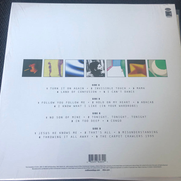 Genesis – TURN IT ON AGAIN: THE HITS – achterkant hoes