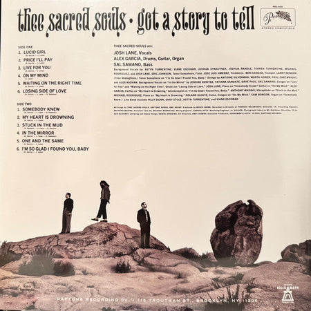 Thee Sacred Souls – GOT A STORY TO TELL – achterkant hoes