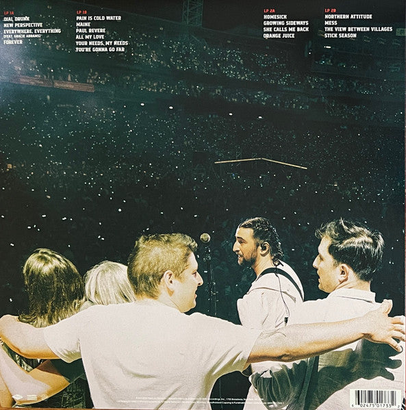 Noah Kahan – LIVE FROM FENWAY PARK – achterkant hoes