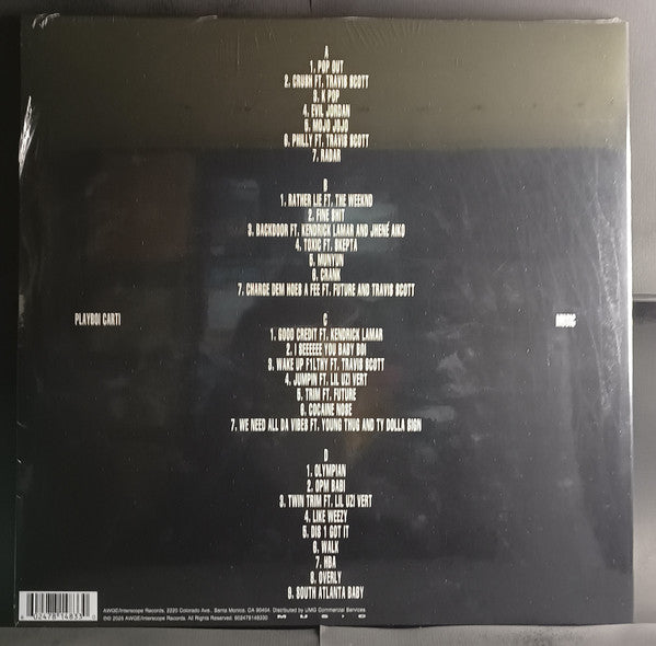 Playboi Carti – MUSIC – achterkant hoes