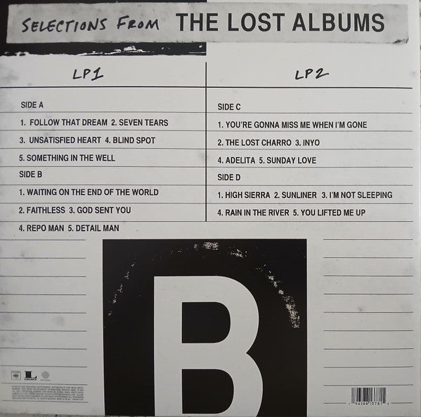 Bruce Springsteen – Lost And Found: Selections From The Lost Albums – achterkant hoes