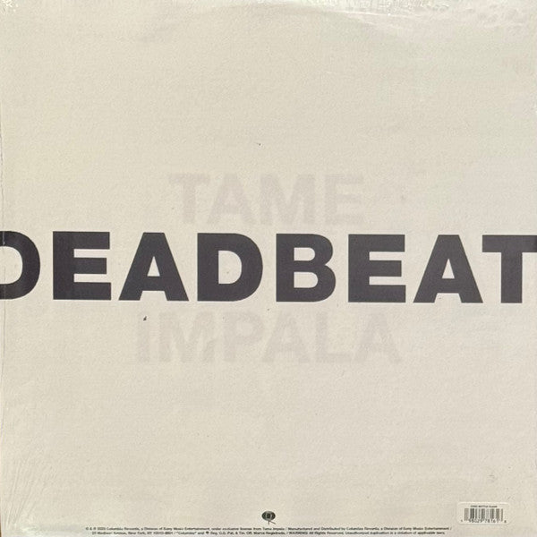 Tame Impala – Deadbeat – achterkant hoes