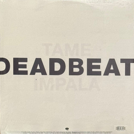 Tame Impala – Deadbeat – achterkant hoes