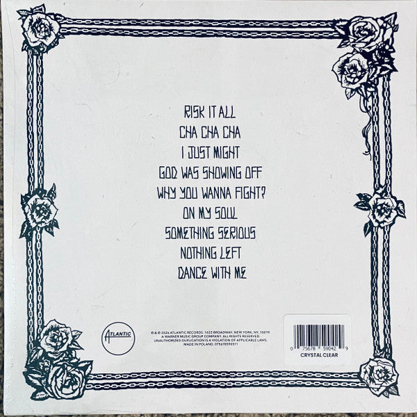 Bruno Mars – The Romantic – achterkant hoes