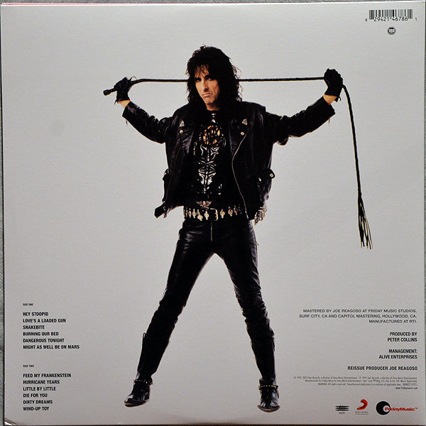 Alice Cooper – HEY STOOPID – achterkant hoes