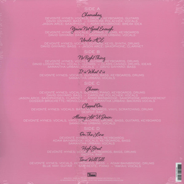 Blood Orange – CUPID DELUXE – achterkant hoes