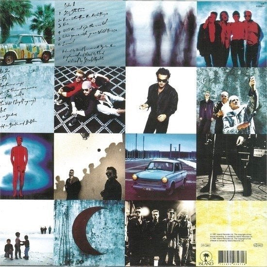 U2 – Achtung Baby – achterkant hoes
