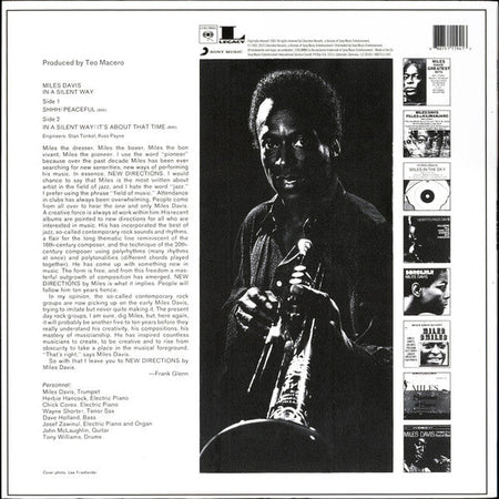 Miles Davis – In a Silent Way – achterkant hoes