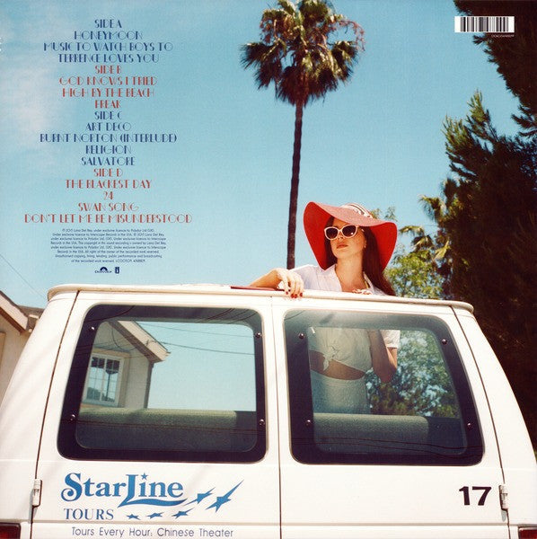 Lana Del Rey – Honeymoon – achterkant hoes