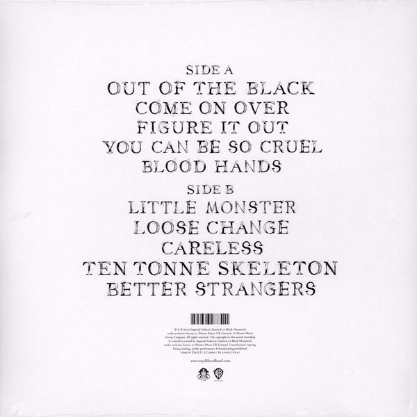Royal Blood – ROYAL BLOOD – achterkant hoes