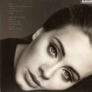 Adele – 25 – achterkant hoes