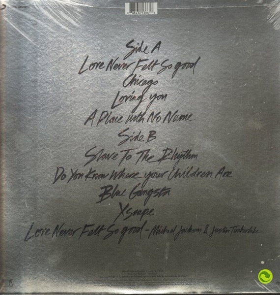 Michael Jackson – XSCAPE – achterkant hoes