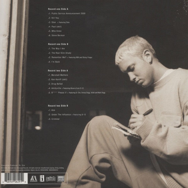 Eminem – The Marshall Mathers LP – achterkant hoes