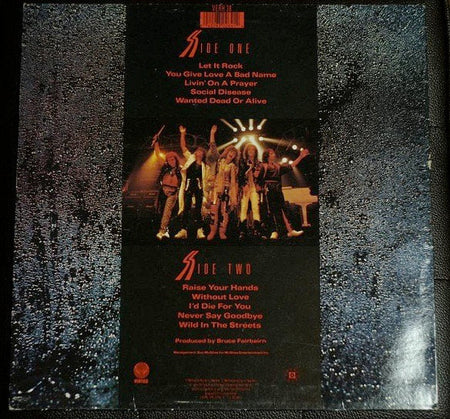 Bon Jovi – Slippery When Wet – achterkant hoes