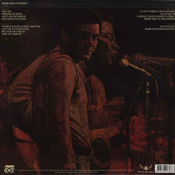 Bill Withers – LIVE AT CARNEGIE HALL – achterkant hoes
