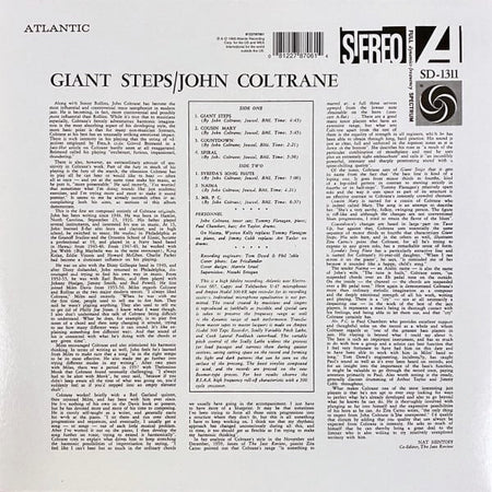 John Coltrane – Giant Steps – achterkant hoes