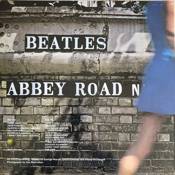 The Beatles – Abbey Road – achterkant hoes