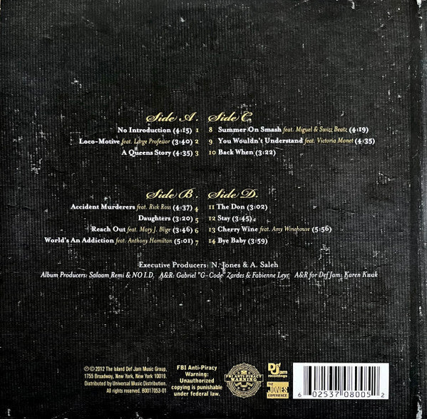 Nas – LIFE IS GOOD – achterkant hoes