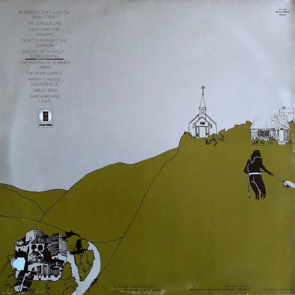 Joni Mitchell – The Hissing of Summer Lawns – achterkant hoes