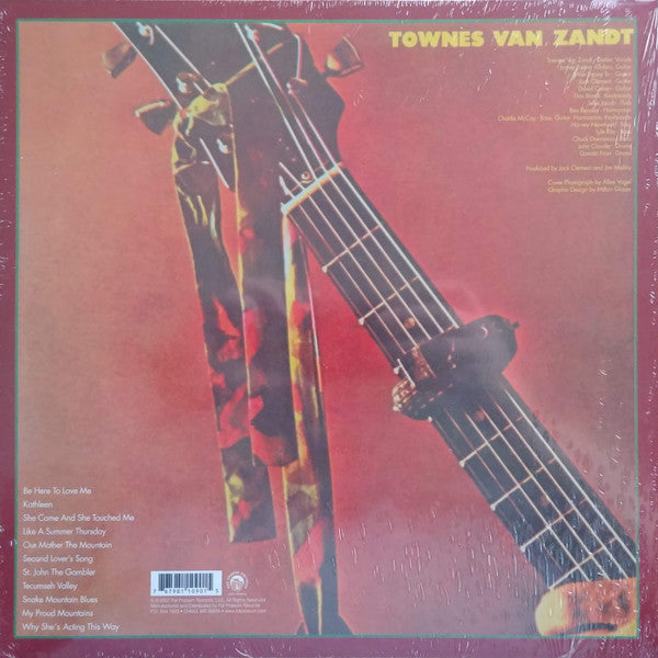 Townes Van Zandt – OUR MOTHER THE MOUNTAIN – achterkant hoes