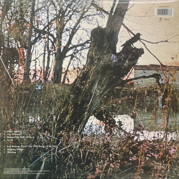 Black Sabbath – Black Sabbath – achterkant hoes